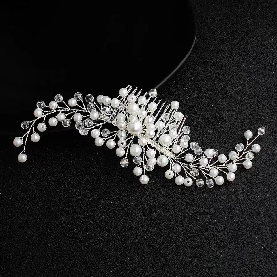 

1pc Wedding Bridal Hair Accessories Party Luxury Water Diamond Hair Vine Banquet Womens Jewelry Hair Plate Hair Band Accessories