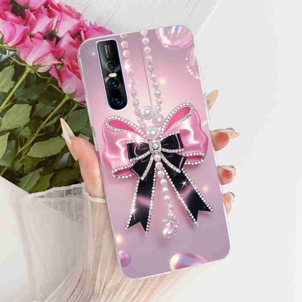 For Vivo V15 Pro Casing Soft Silicone Colorful Butterfly Cover For Vivo V 15 V15 VivoV15 Pro Fundas Capa Full Protective Case
