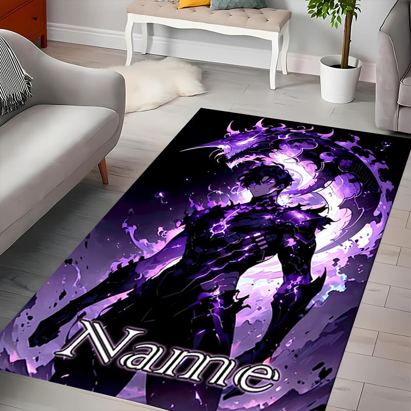 Custom Personalization Solo Leveling Area Rug - Perfect For Kitchen, Bathroom,Laundry Room Decor Large Size Available,Gift All Seasons