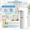 350ml Touchless Automatic Foaming Soap Dispenser USB Rechargeable 4-Level Adjustable Electric Soap Dispenser for Home Bathroom