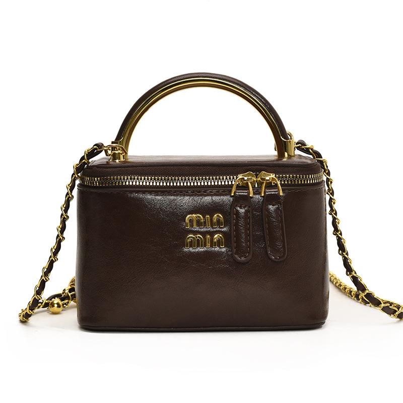 Trend, fashionable, small fragrance, exquisite and versatile, portable box, small bag, casual commuting temperament, messenger women's bag