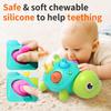Musical Crawling Toys for Baby - Turtle Tummy Time Toy with Lights for Babies Age Groups 6-12 Months