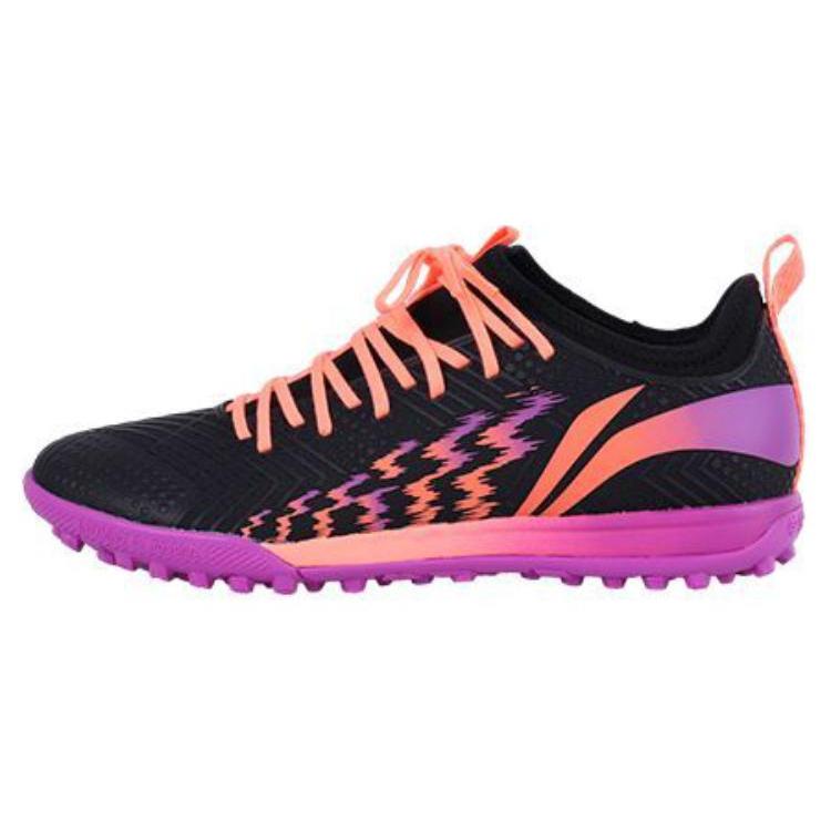 

Li Ning TF Turf Artificial Turf Cushioning Slip Resistant Abrasion Resistant Soccer Shoes Men s Black YSTU013-4 43
