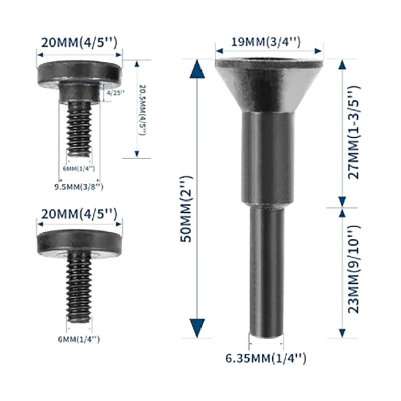 Mounting Mandrel Fit Circular Saw Blade Die Grinder Connecting Rod Adapter With 6Mm Screw Nut For Drill Rotary Tools