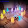 12PCS  Remote Controlled Wireless Charging Rechargeable Tealight RGB LED Candle Lamp Wedding Xmas Home RGB Party Table Decor