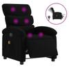 Vidaxl Foldable Massage Armchair, Electric, Black, Fabric
