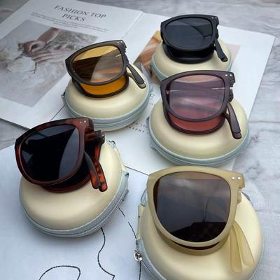 Folding Sunglasses Portable Ultra Light Sun Protection UV Protection Protection Sunglasses for Both Men and Women
