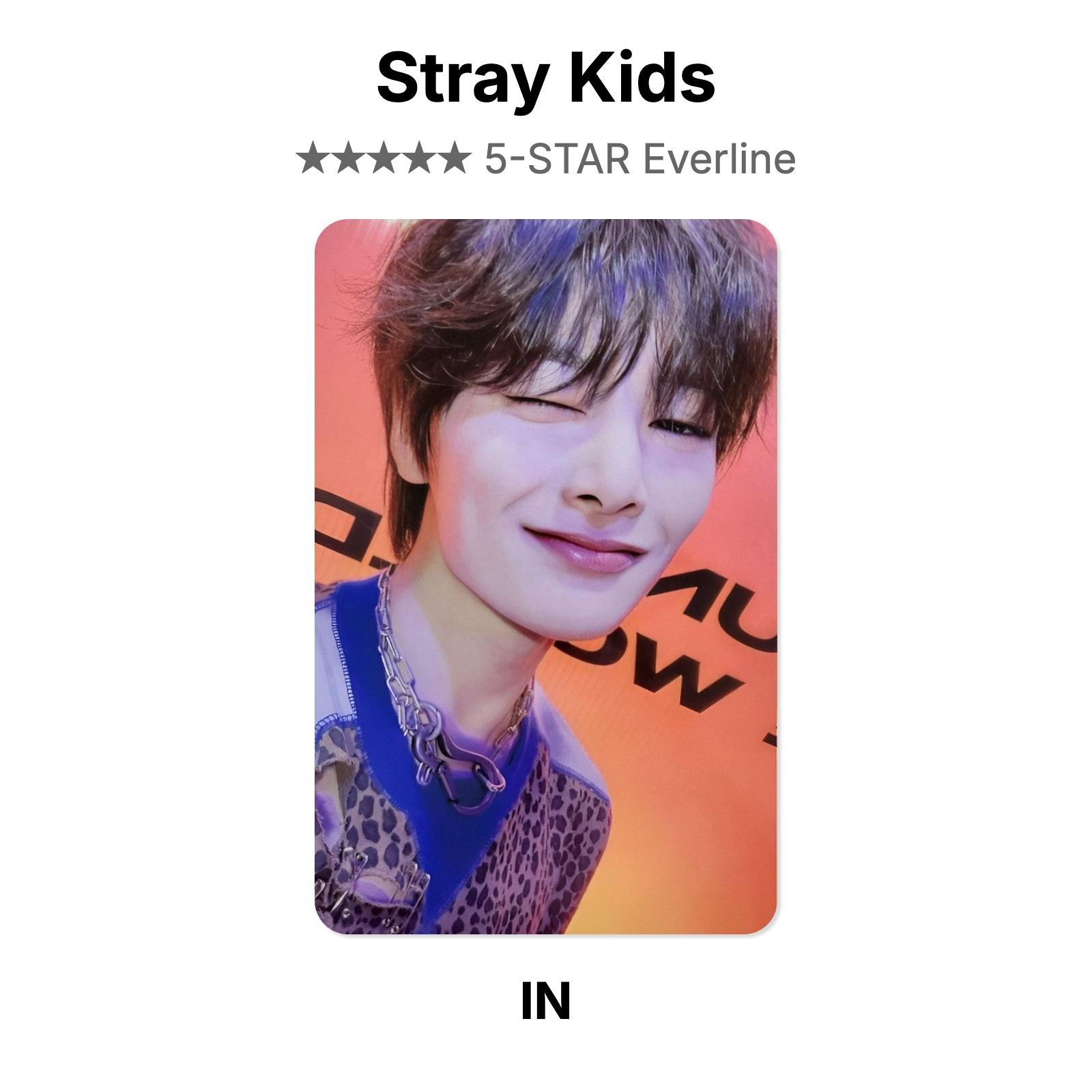 Stray Kids 5-STAR Everline Official Photocard I.N