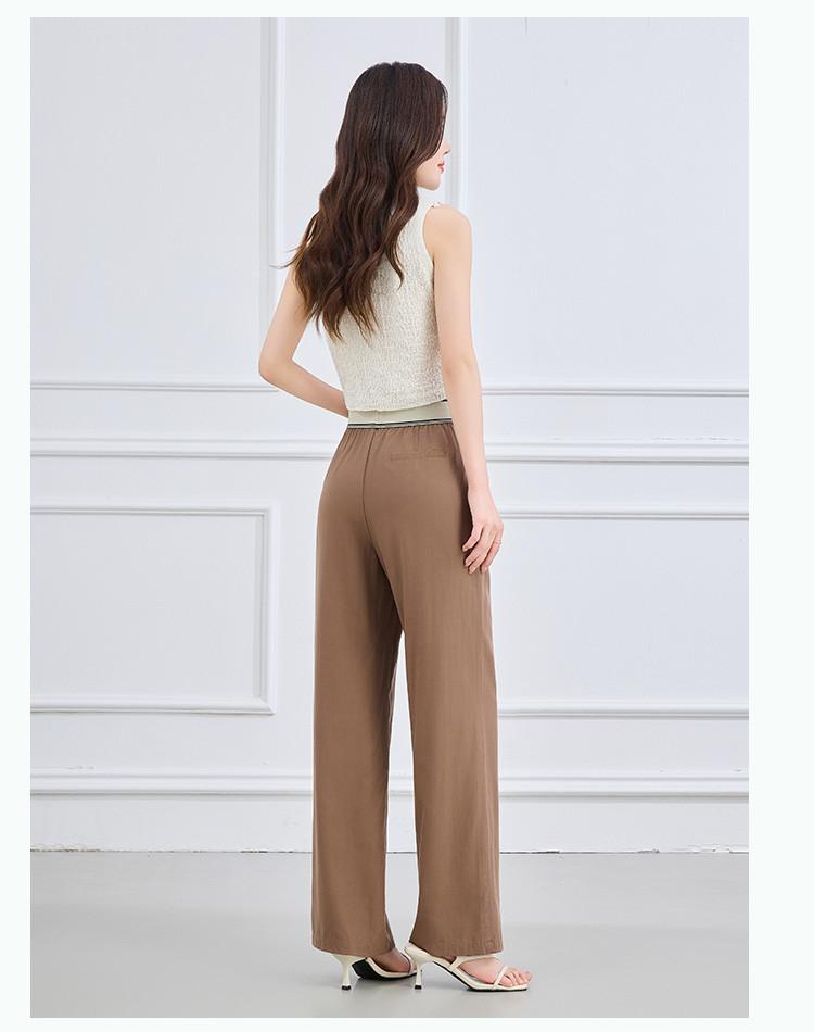 [Wide Leg Pants] Summer Fashion Commuting Elastic Ribbon High Waist Slimming Pants for Children