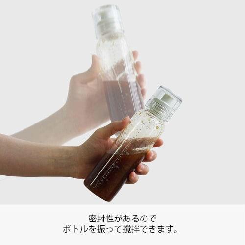 HARIO Slim Dressing Bottle, 250ml, Can be used with boiling water, Pale Gray, DBSN-250-PGR