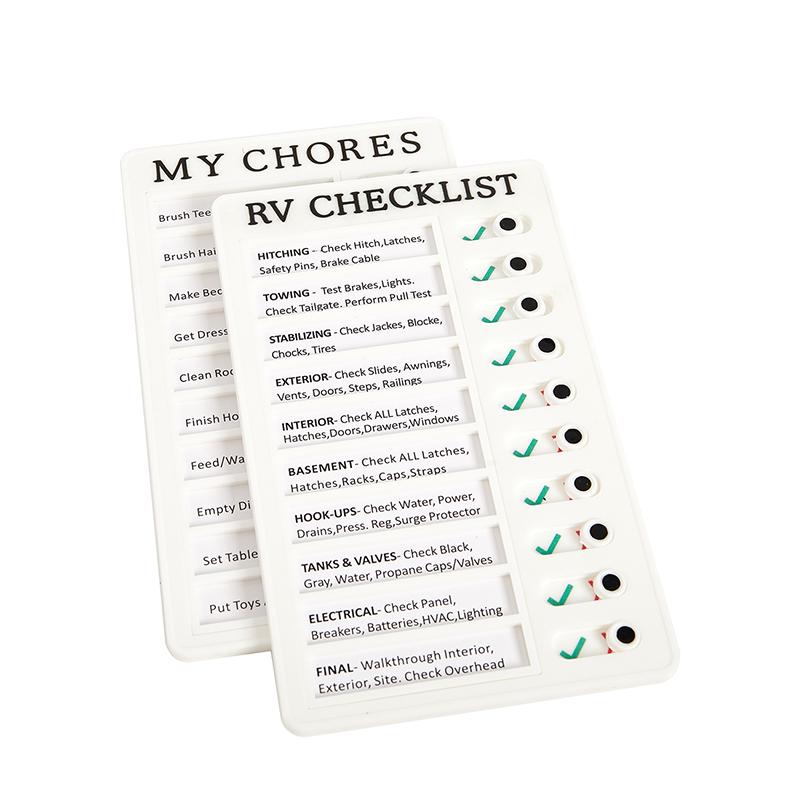 Rv Memo Portable Rv Checklist Note Plastic Board For Home Rv Equipment Traveling