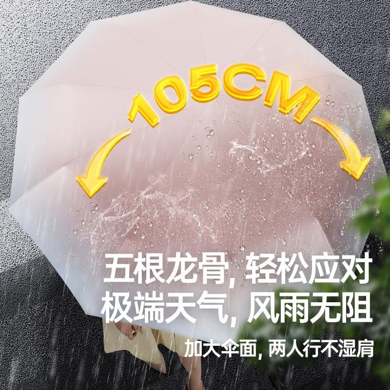 Gradual change sun umbrella high value automatic umbrella men and women weather and rain sun umbrella sunscreen UV umbrella