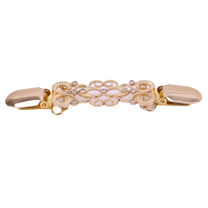 

Shawl Clip Gold Silver Autumn Winter Clothing Accessories Creative New Alloy Diamond Embellishments Sweater Duckbill Button золотой