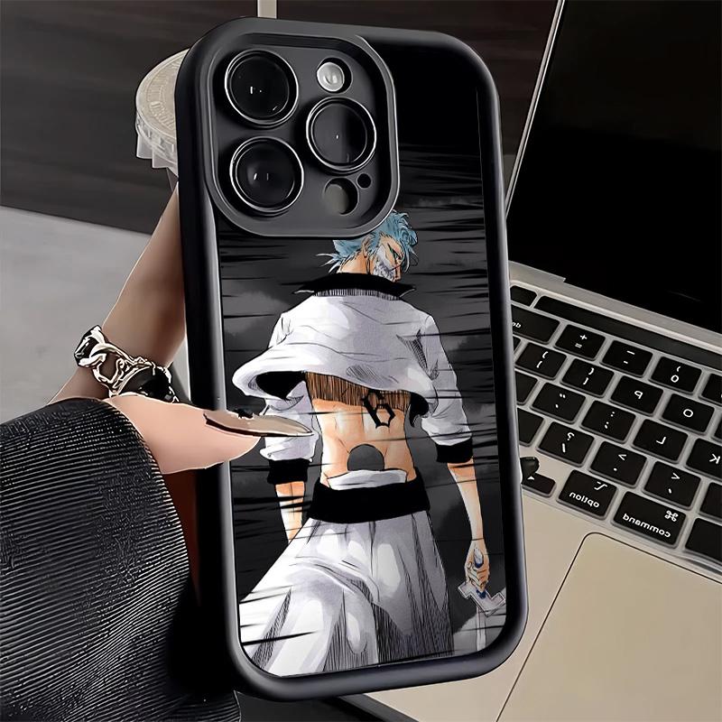 

Phone Case for iPhone 17 Air 16E 15 16 Pro Max Bleach Grimmjow 6 Cover 14 Plus 13 12 Mini Soft Shell Silicone Fundas iPhone 16 Plus