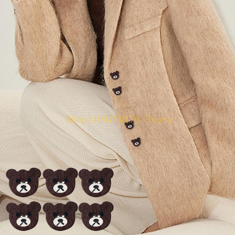 

50 Pieces Buttons Decorative Buttons 2 Hole Buttons Bear Shaped Buttons top sale China Mainland