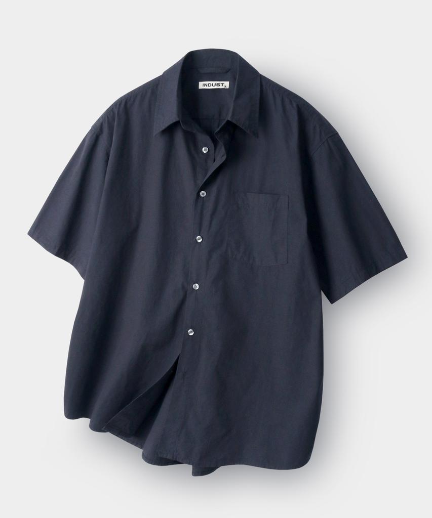INDUST Sandwashed Comfort Half Shirt_Navy