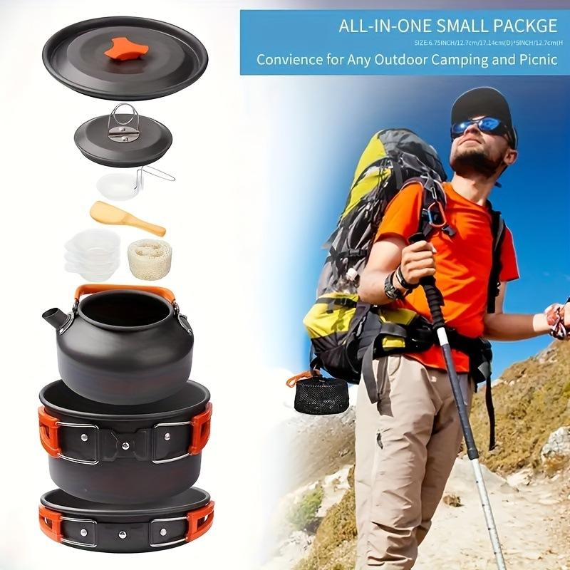 Aluminum Alloy 2-3 People Camping & Picnic Outdoor Cooking Pot Set-Convenient Combination Suzhou