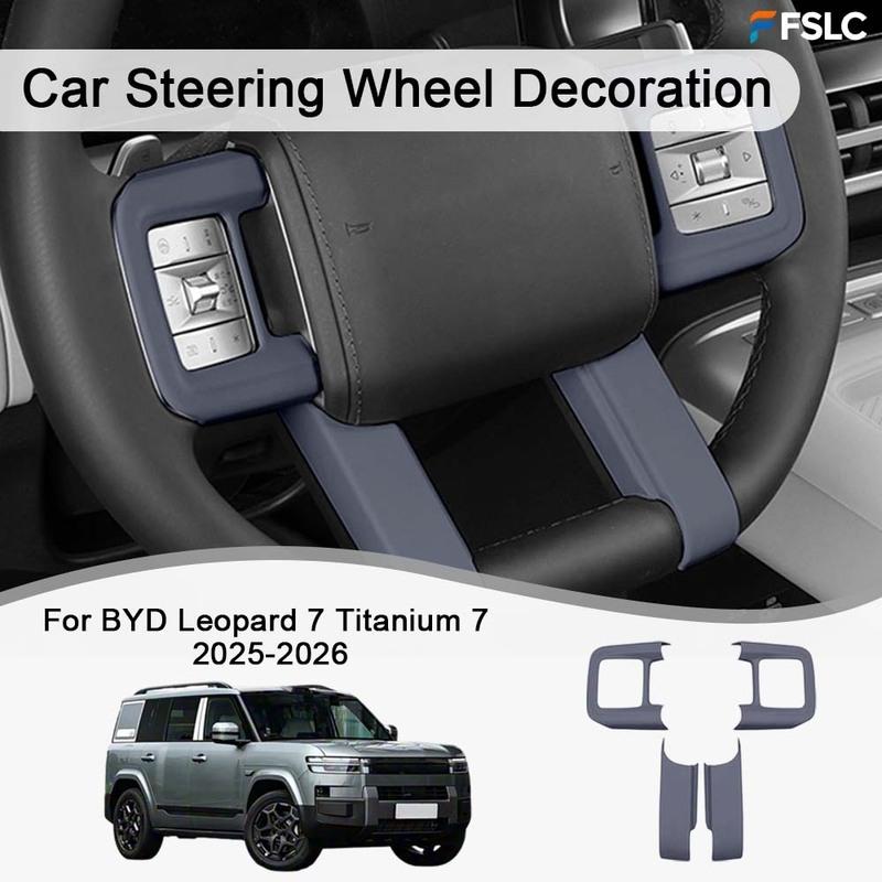 Cars Accessories Car Steering Wheel Decoration For BYD Leopard 7 Titanium 7 2025-2026 Car Decoration Styling Upgrade