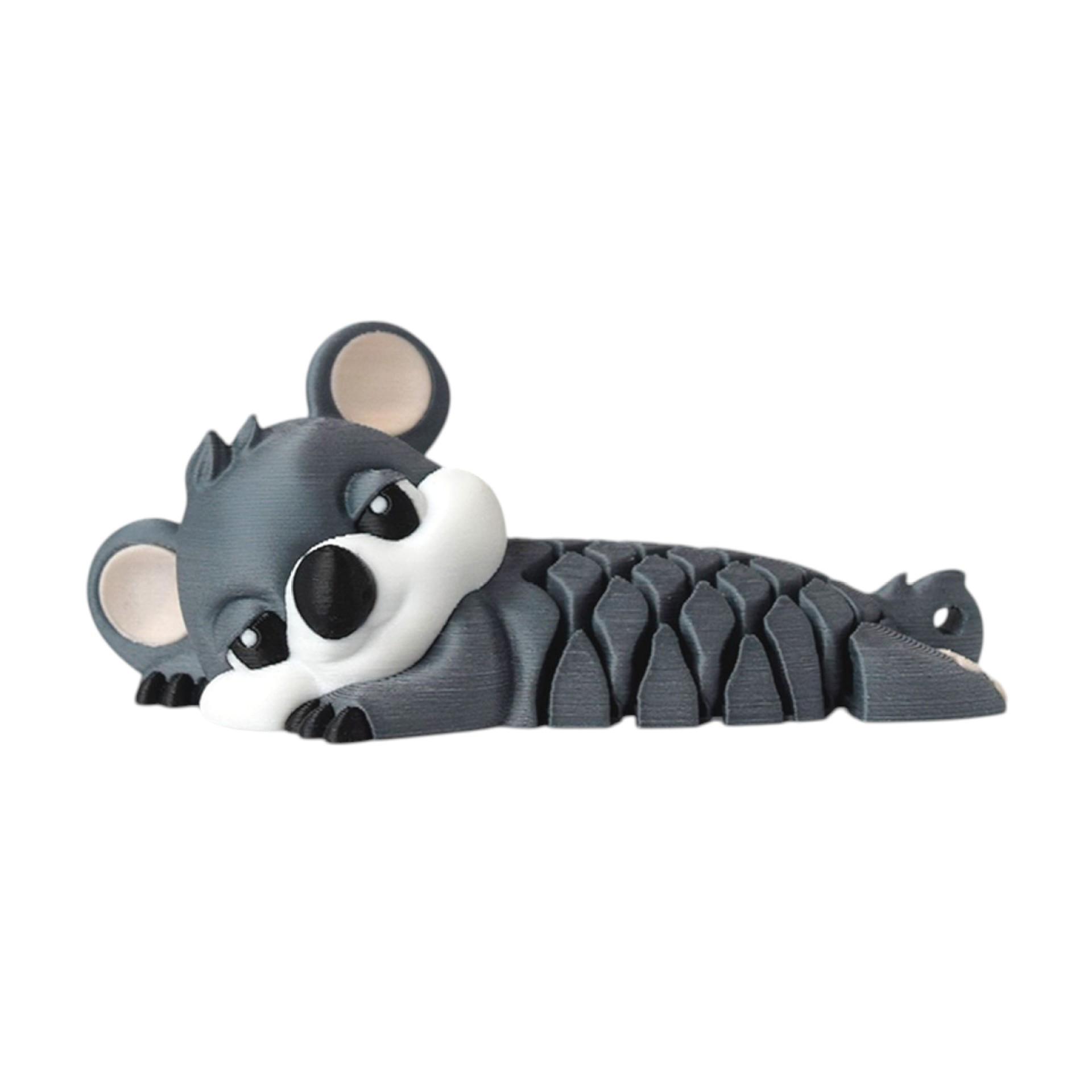 

Simulation Cute Koala Toy Statue Cartoon Animal Desktop Decoration 3D Printing Toy Joints Movable Stress Relief Toy Holiday Gift