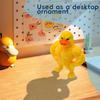 Ornament Originality Desktop Muscular Little Yellow Duck Stress Toy Relieving