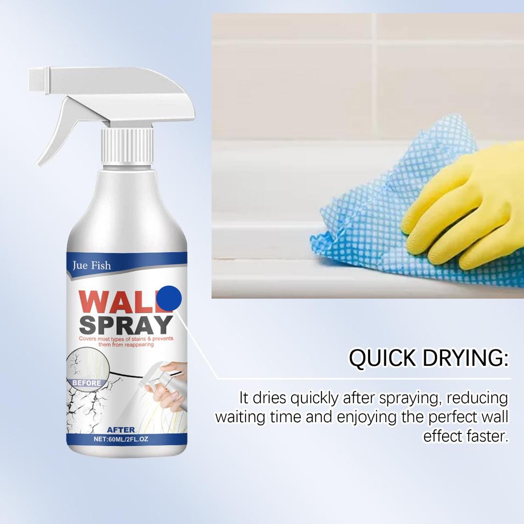 Jue-fish Direkt Sprühfarbe für Wände Reparatur Haushalt Fleckenabdeckung Wandabblätterung Innenrenovierung Direkt Sprühfarbe