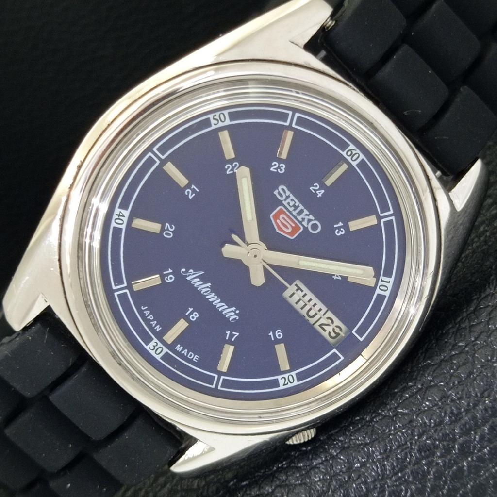 

АВТОМАТИЧЕСКИЕ ВИНТАЖНЫЕ SEIKO 5 ЯПОНИЯ 6119C МУЖСКИЕ НАРУЧНЫЕ ЧАСЫ С СИНИМ ЦИФЕРБЛАТОМ a702513-1 R126-a702513