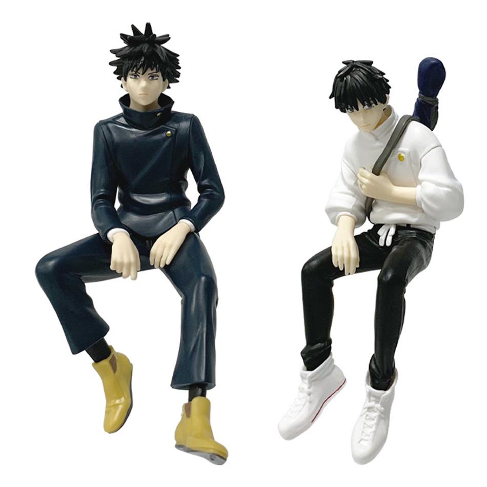 Neu 2 Stile Jujutsu Kaisen Sitzende Geto Suguru Satoru Gojo Figur Anime Cool Desktop Ornamente Puppen Sammlung Modell Geschenke
