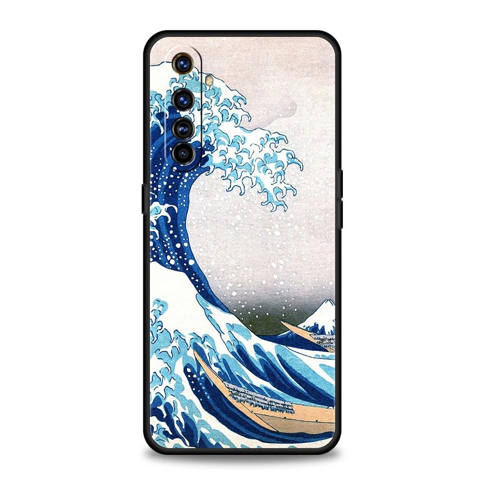 Japan The Great Wave Of Kanagawa Phone Case For Realme 12 11 10 9 8 5G 7 6 GT5 GT3 GT2 Pro C21 C11 C25 C35 GT Neo 2 3 3T 5 Cover