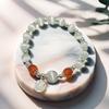 2025 Jadeite Green Jade Rabbit Bracelet: High-End Chinese Style, Year of the Snake, Elegant Women's Niche Beaded Design