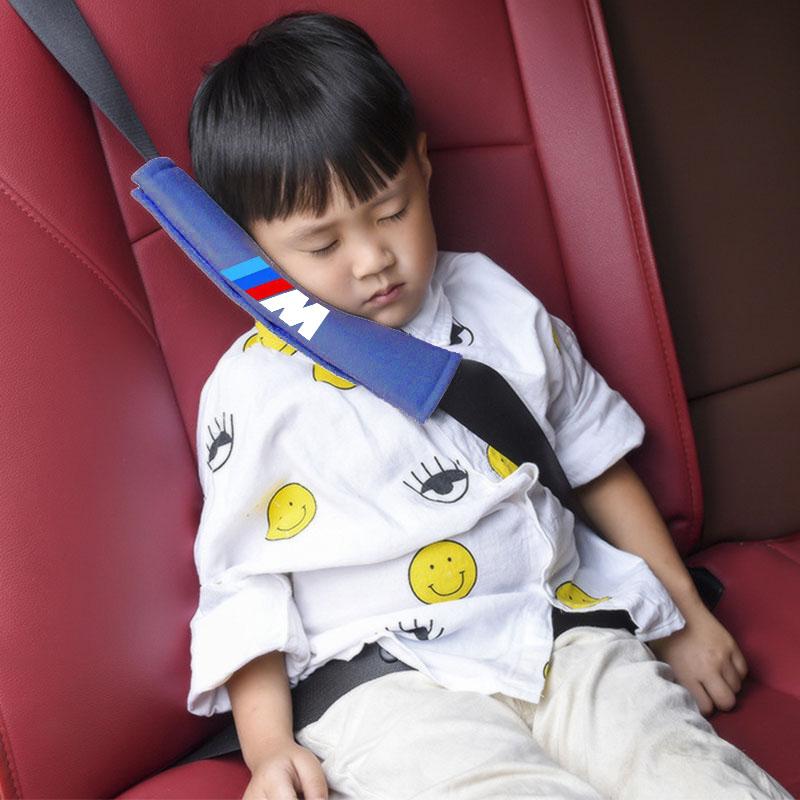 Car Seat Belt Covers Safety Pad Cushion Protector For BMW M Power X1 e84 X3 f25 X5 e53 x6 e71 ix3 i3 320i 330d M4 1 3 5 Series RW7
