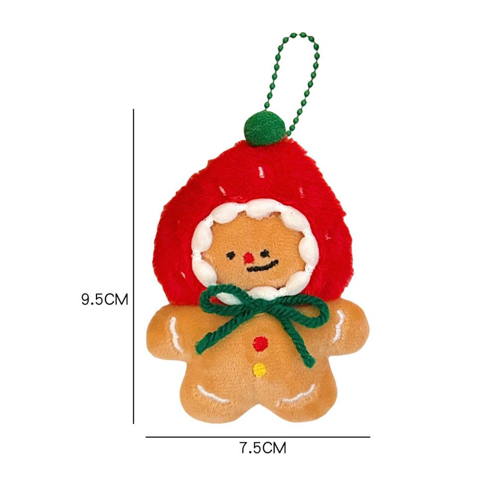 Cute Christmas Plush Doll Pendant Versatile Backpack Pendant Keychain Doll Pendant Santa Claus Elk Pendant Ornament Gifts