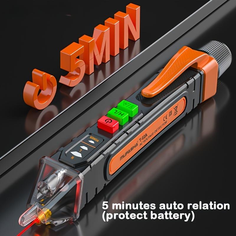 Non-Contact Voltage Tester AC Voltage Tester Electric Indicator Tool with Buzzer Flashlight Checks 12-1000 volts AC Intelligent Breakpoint Tester