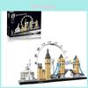 London Skyline Architecture Building Set With Tower Bridge Detailed Model With Collectible Booklet