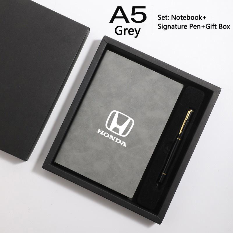 A5 Notebook+Signature Pen Gift Box Set Customized Gift Box For Honda Fit Jazz GK5 Civic Type-R CRV Pilot Accord HRV Accessories LV4
