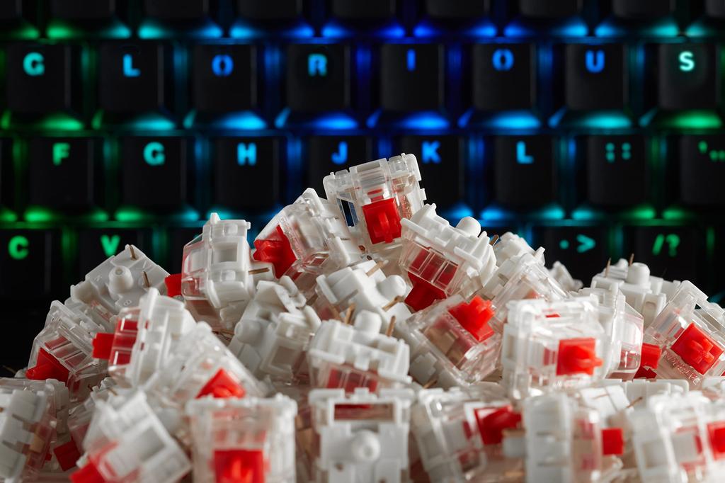 Spínač mechanické klávesnice Glorious Gateron Red KB701 (120 kusů) GAT-RED