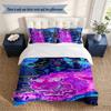 Cyberpunk 3‑Piece Bedding Set Soft Microfiber Duvet Cover Pillowcases Comfortable Bed Linen for Bedroom Decoration