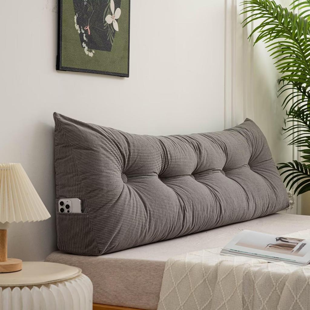 College Dormitory Double Bed Pillow, Wedge Reading Pillow, Headboard, Plush Backrest, Bedside Rest Pillow, Sofa Bed, Bunk Bed, Dormitory Cushions