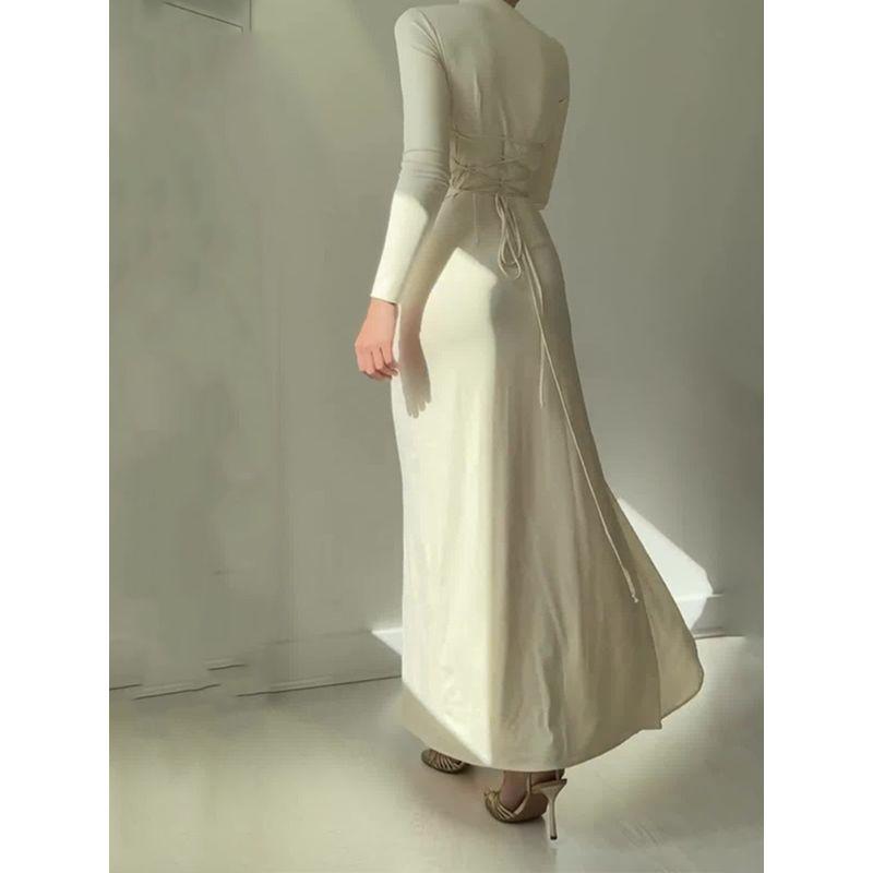 European and American Women clothes Autumn Fashion Sexy Slim fit Slim Split Dress Sexy Slip Dress