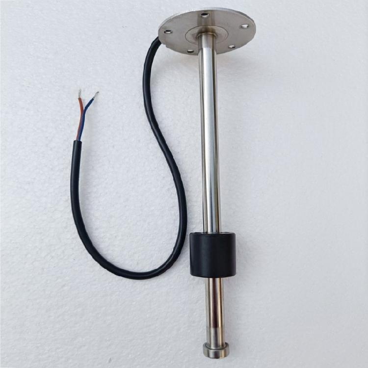 Fuel Tank Level Sensor with Spring Contact Array, Float-Based Sending Unit with 304 Stainless Steel Construction and Two Wire Connection
