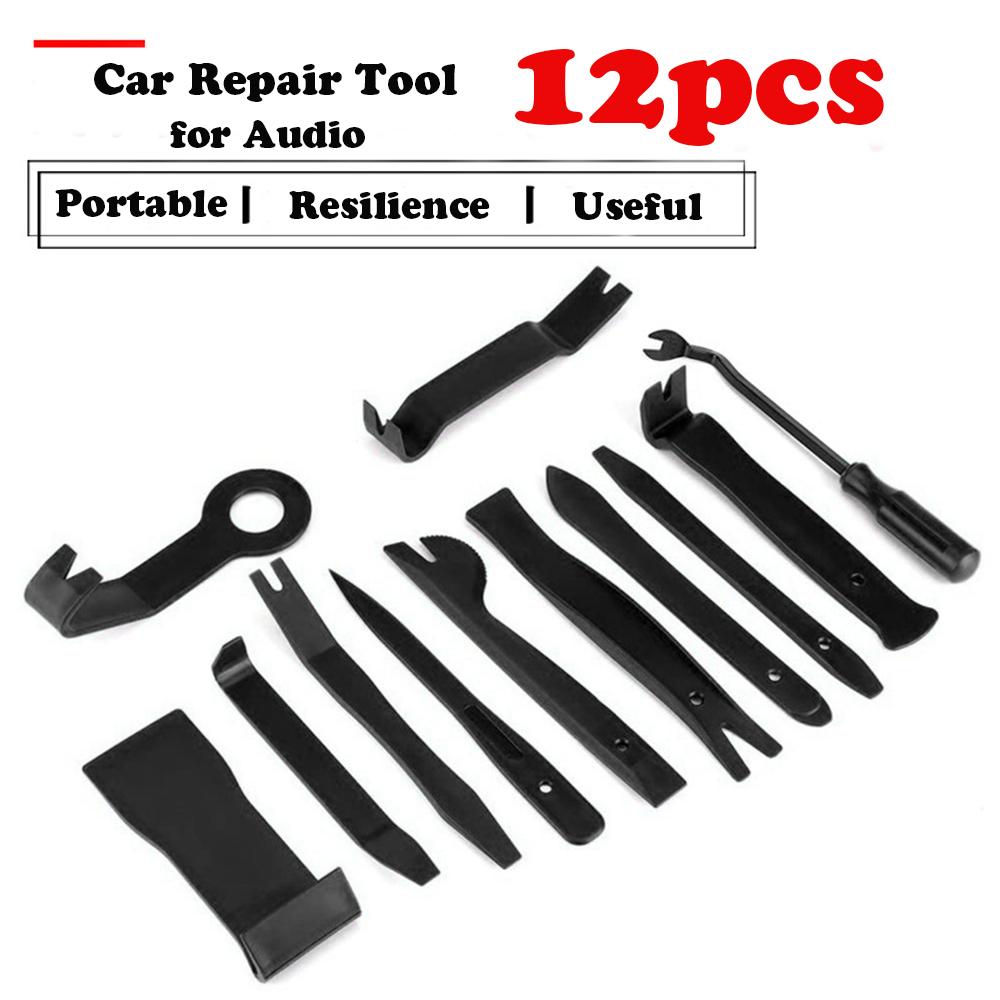 Kit di Strumenti per la Rimozione di Pannelli Auto, Strumento di Riparazione Auto per Audio Radio CD GPS Smontaggio Portiere Pinza Morsetto Kit di Rimozione Cruscotto