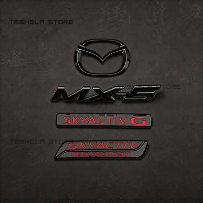 For MX5 NC 2005-2015 Car Styling Front Badge Rear Trunk Emblems Car Letters Fender Badge Trunk Nameplate Logo Sticker