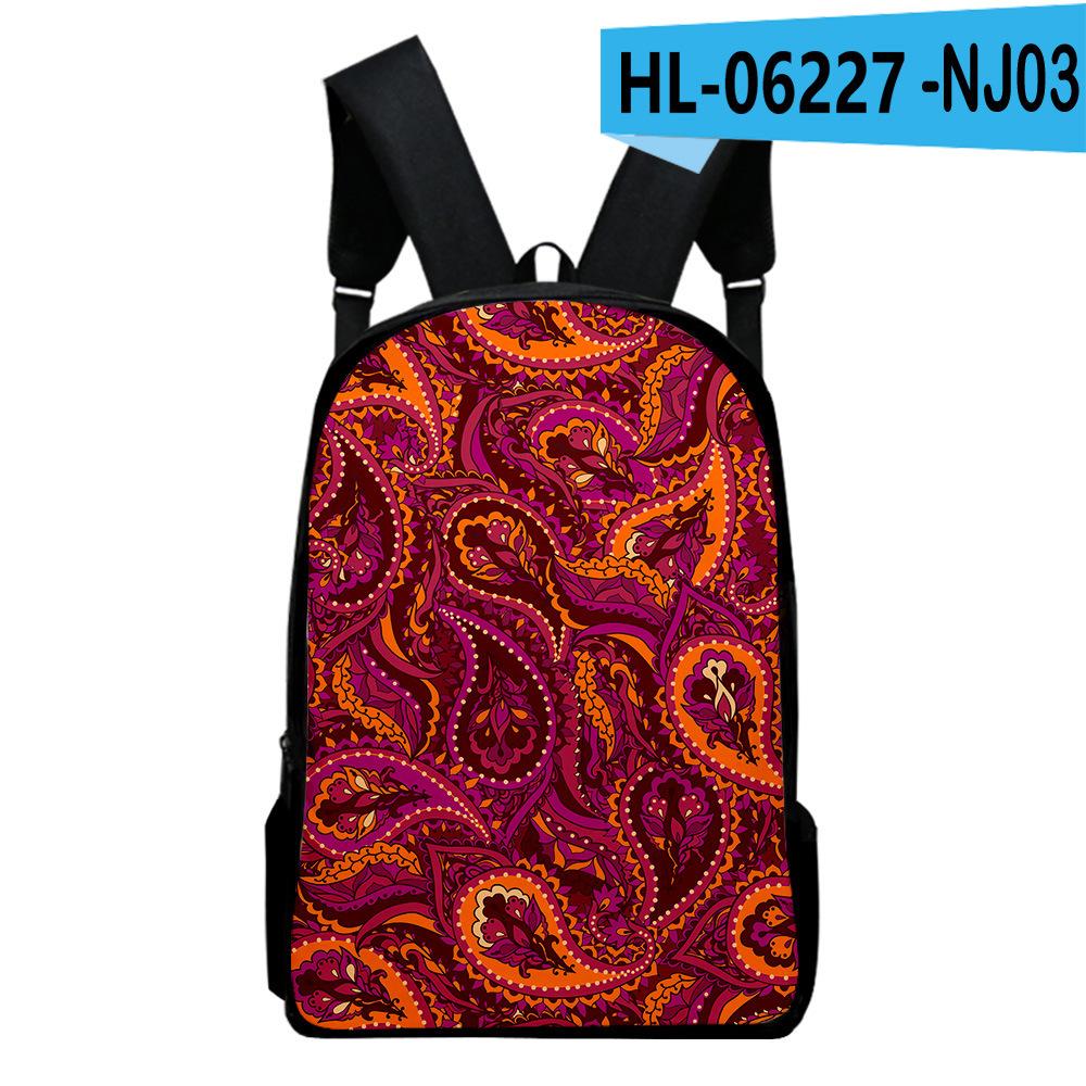 Iconic Favored PLK pupil Backpack Computer Knapsacks 3D Design Oxford Moisture-proof Boys/Girls Outing Backpacks