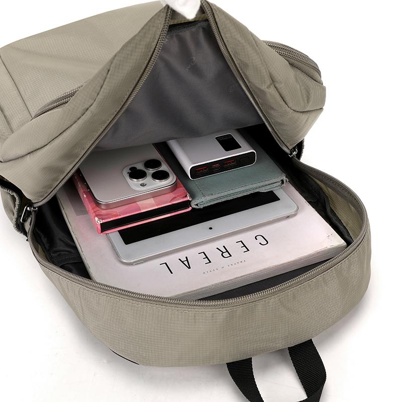 Unisex Large Capacity Backpack Lightweight Wear-resistant Oxford Travel Bag