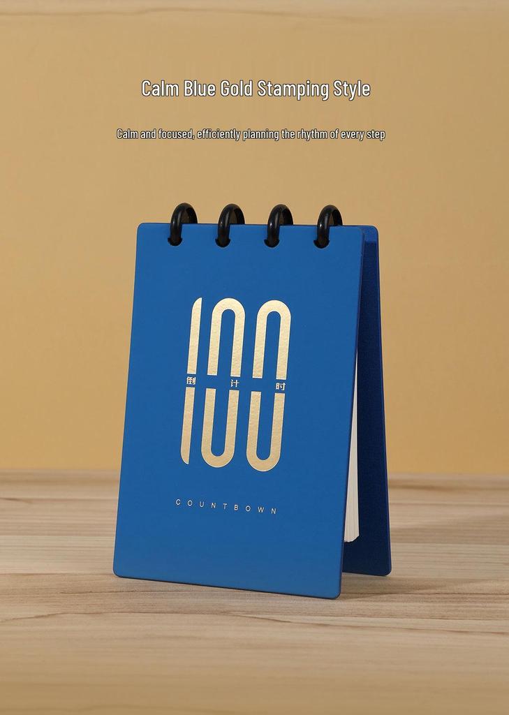 Kajie Gaokao 100-Day Countdown Calendar Book - Customizable, Detachable, & Writable for Students