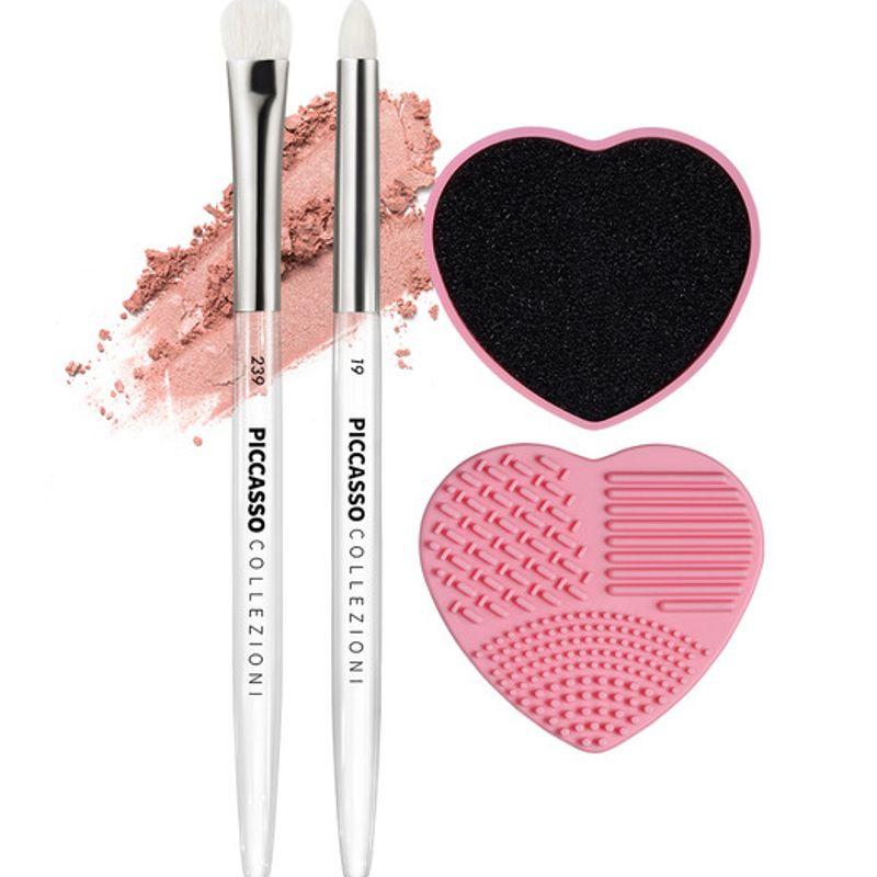 PICCASSO COLLEZIONI Picasso Collezioni Eye Blending + Cleansing Mat Set eye blending set+peach