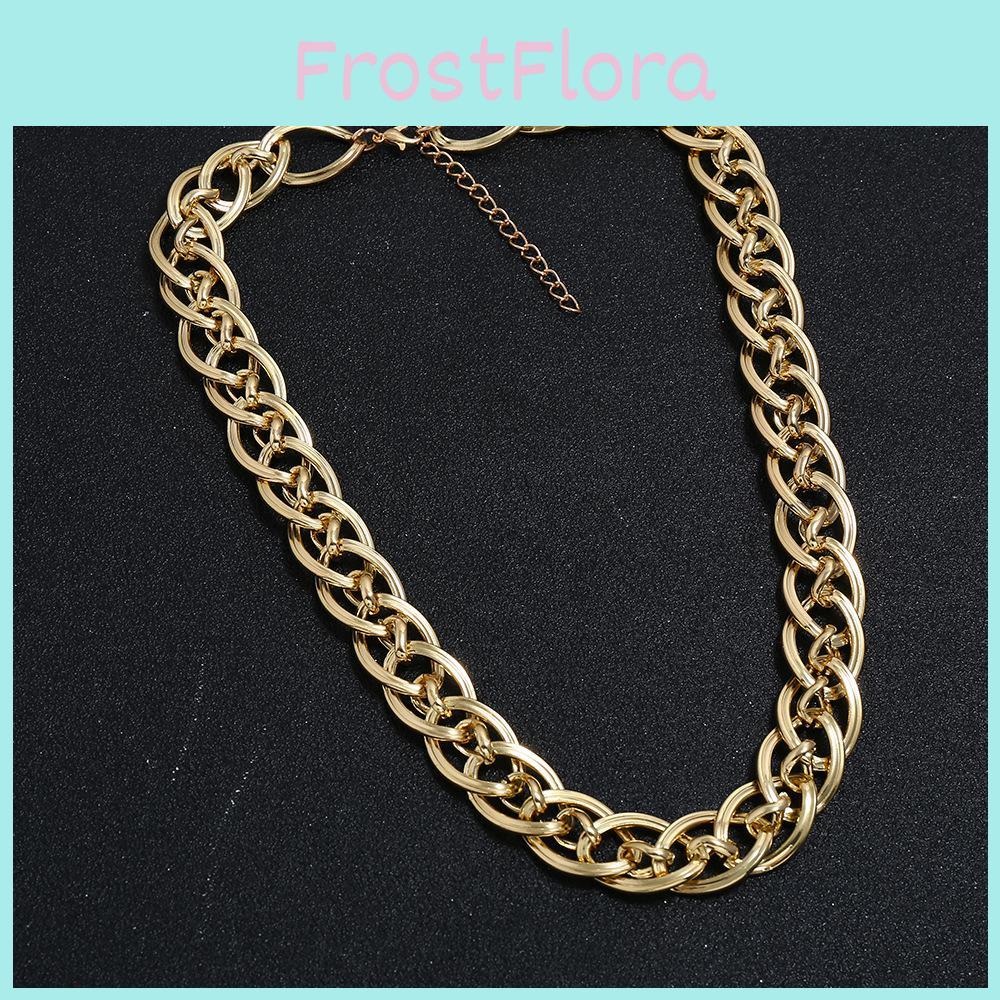 Gold Euro Style Plated Necklace Metallic Geometric Pendant Unisex Jewelry Gift