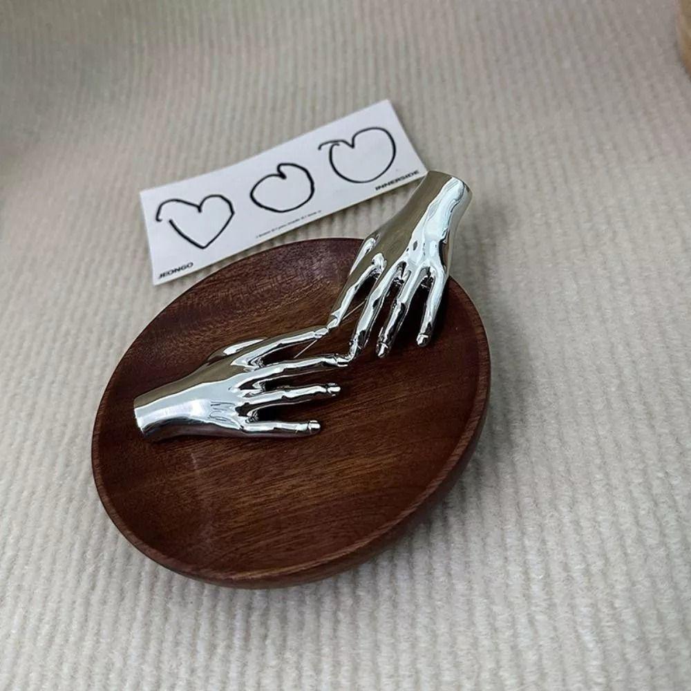 Gold Silver Palm Hand Brooch Hand Shape Punk Pin Brooches Fashion Hyperbole Brooches  Men Women