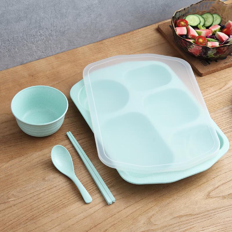 

Nordic Green Divided Meal Plate Set