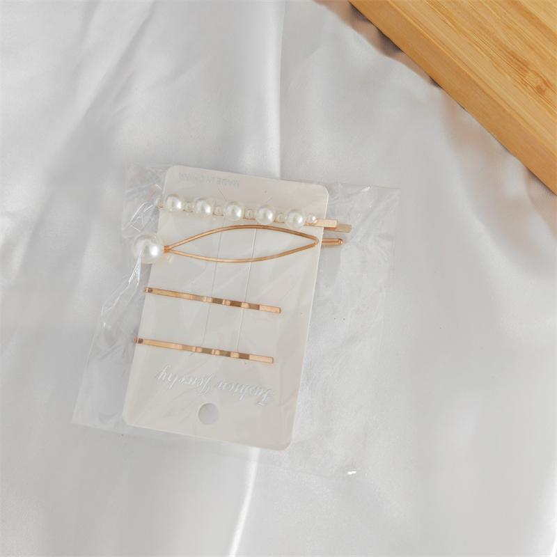 Pearl Hairpin Set Korean Temperament Sweet Beauty Net Red INS Super Immortal  CLIP Side  Liu Hai  D135