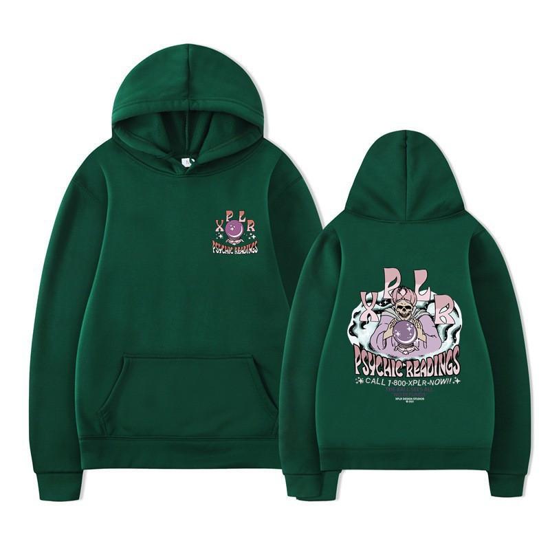 Youth Pop Casual Cute Cartoon Printed Couple Hooded Fleece Guard